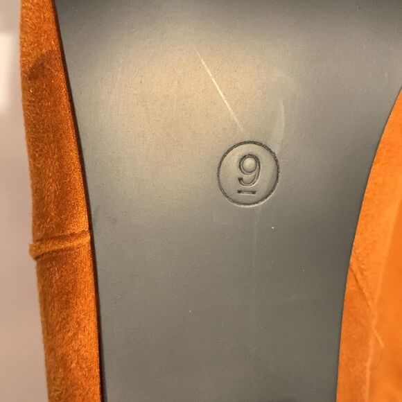 Size 9 women's faux suede knee-high boots with block chunky heel - Picture 10 of 13